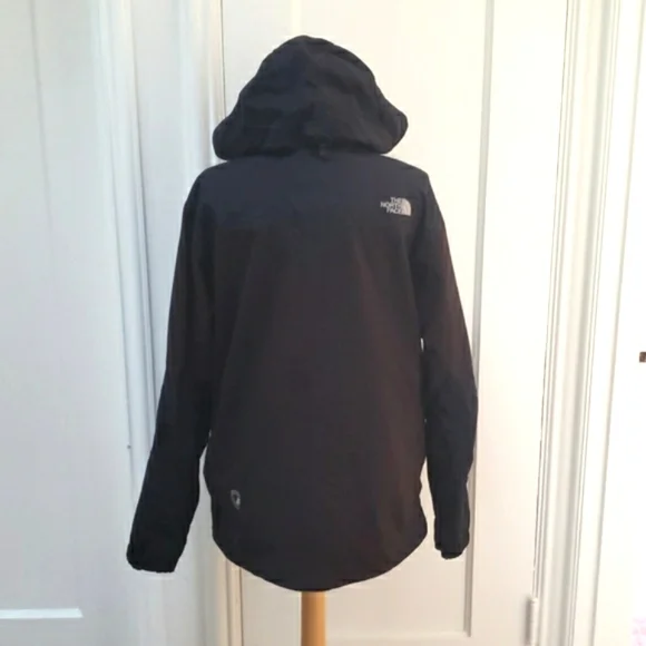 The North Face Prodigy Black Corduroy Hooded Outdoor/Ski Jacket Size Small